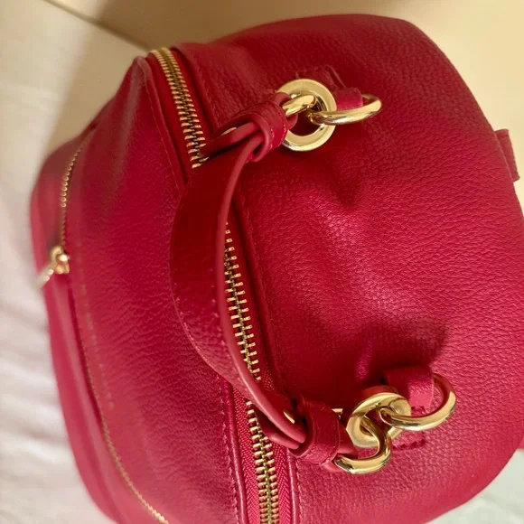 Tommy Hilfiger Women's Jaden Plus Red Backpack - Picture 6 of 10